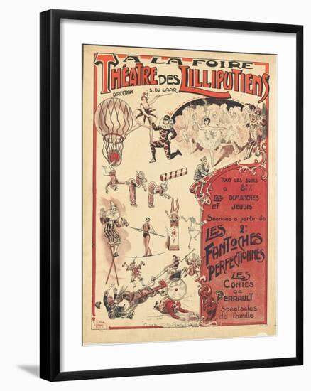 Affiche  la foire théâtre des Lilliputiens-null-Framed Giclee Print