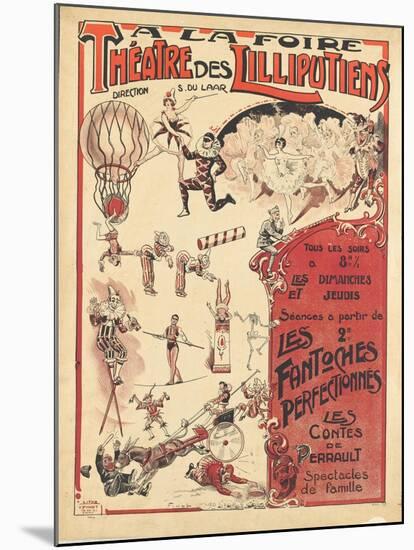 Affiche  la foire théâtre des Lilliputiens-null-Mounted Giclee Print