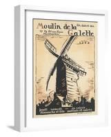 Affiche On danse au Moulin de la Galette en l'an 1295-null-Framed Giclee Print