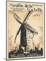 Affiche On danse au Moulin de la Galette en l'an 1295-null-Mounted Giclee Print