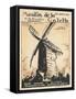 Affiche On danse au Moulin de la Galette en l'an 1295-null-Framed Stretched Canvas