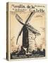 Affiche On danse au Moulin de la Galette en l'an 1295-null-Stretched Canvas