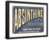 Affiche pour l'absinthine aperitif extra, dans tous les cafes-European School-Framed Giclee Print