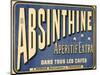 Affiche pour l'absinthine aperitif extra, dans tous les cafes-European School-Mounted Giclee Print