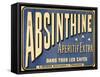 Affiche pour l'absinthine aperitif extra, dans tous les cafes-European School-Framed Stretched Canvas