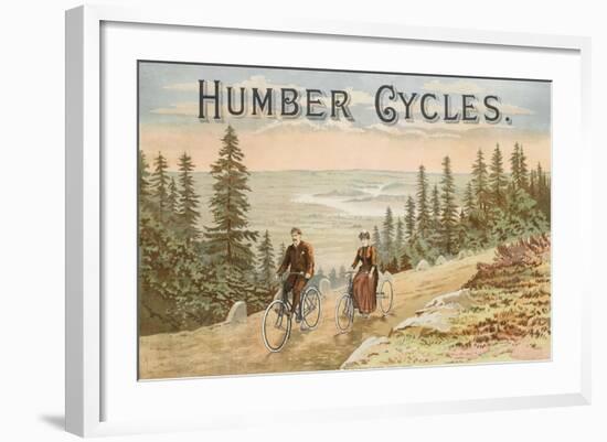 Affiche publicitaire de la maison Humber Cycles-null-Framed Giclee Print