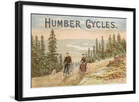 Affiche publicitaire de la maison Humber Cycles-null-Framed Giclee Print