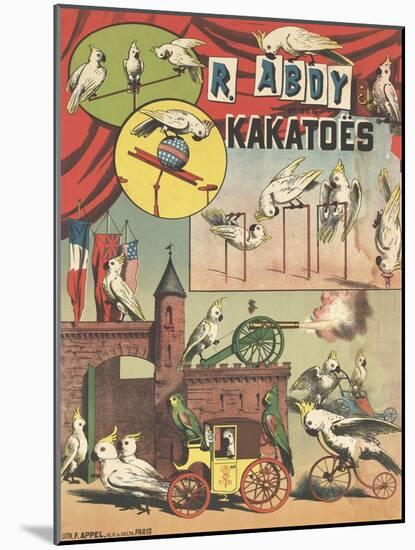Affiche R.Abdy et ses kakatoës-null-Mounted Giclee Print