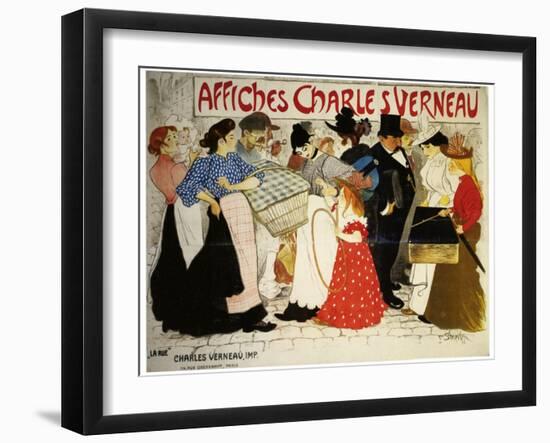 Affiches Charles Verneau-La Rue-Théophile Alexandre Steinlen-Framed Art Print