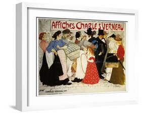 Affiches Charles Verneau-La Rue-Théophile Alexandre Steinlen-Framed Art Print