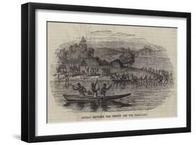 Affray Between the French and the Tahitians-null-Framed Giclee Print