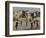 Afghan Boys Play Soccer Near a Mosque and Ruined Buildings During the Early Morning-null-Framed Photographic Print