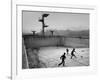 Afghan Boys Play Soccer-null-Framed Photographic Print