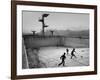 Afghan Boys Play Soccer-null-Framed Photographic Print