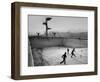 Afghan Boys Play Soccer-null-Framed Photographic Print