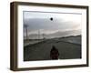 Afghan Boys Play with a Ball in Kabul, Afghanistan, Friday, July 7, 2006-Rodrigo Abd-Framed Photographic Print