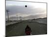 Afghan Boys Play with a Ball in Kabul, Afghanistan, Friday, July 7, 2006-Rodrigo Abd-Mounted Photographic Print