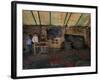 Afghan Boys Wait for Other Students and the Teacher-null-Framed Photographic Print