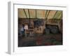 Afghan Boys Wait for Other Students and the Teacher-null-Framed Photographic Print