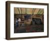 Afghan Boys Wait for Other Students and the Teacher-null-Framed Photographic Print