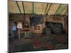 Afghan Boys Wait for Other Students and the Teacher-null-Mounted Photographic Print