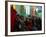 Afghan Boys Watch a Movie on a Television, Unseen, as They Eat Ice Cream at an Ice Cream Shop-Rodrigo Abd-Framed Photographic Print