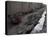 Afghan Children Sit Together Aboard an Old Cart-null-Stretched Canvas