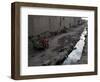 Afghan Children Sit Together Aboard an Old Cart-null-Framed Photographic Print