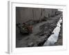 Afghan Children Sit Together Aboard an Old Cart-null-Framed Photographic Print