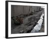 Afghan Children Sit Together Aboard an Old Cart-null-Framed Photographic Print