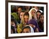 Afghan Children Watch a Performance by Their Fellows During a World Children's Day Get-Together-null-Framed Photographic Print