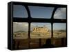 Afghan Drives Past the Darul Aman's Palace in the City of Kabul, Afghanistan-null-Framed Stretched Canvas
