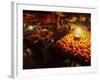 Afghan Fruit Vendor Waits for Customer at a Local Market in Kabul, Afghanistan-null-Framed Photographic Print