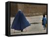 Afghan Girl Carries the Ration of Her Mother, a Victim of Land Mines, in Kabul, Afghanistan-null-Framed Stretched Canvas