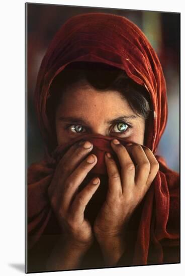 Afghan Girl-Steve Mccurry-Mounted Poster