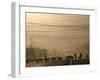 Afghan Herders Lead Their Livestodk Across a Road in Kabul, Afghanistan, Monday, Oct 9, 2006-Rodrigo Abd-Framed Photographic Print