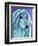 Afghan Hound - Aqua-Dawgart-Framed Premium Giclee Print