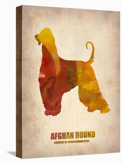 Afghan Hound Poster-NaxArt-Stretched Canvas