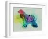 Afghan Hound Watercolor-NaxArt-Framed Art Print