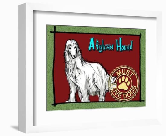 Afghan Hound-Cathy Cute-Framed Giclee Print