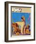 "Afghan Hounds," Saturday Evening Post Cover, March 18, 1944-Rutherford Boyd-Framed Giclee Print