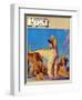 "Afghan Hounds," Saturday Evening Post Cover, March 18, 1944-Rutherford Boyd-Framed Giclee Print