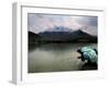 Afghan Man Washes His Face in the River before Going to Evening Prayers-null-Framed Photographic Print