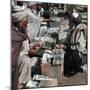 Afghan Money Changers on the Roadside Market-null-Mounted Photographic Print