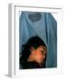 Afghan Mother Nagis Embraces Her Daughter-null-Framed Photographic Print