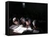 Afghan School Girls Read their Lessons at the Aziz Afghan Secondary School in Kabul, Afghanistan-null-Framed Stretched Canvas