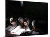 Afghan School Girls Read their Lessons at the Aziz Afghan Secondary School in Kabul, Afghanistan-null-Mounted Premium Photographic Print