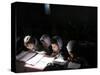 Afghan School Girls Read their Lessons at the Aziz Afghan Secondary School in Kabul, Afghanistan-null-Stretched Canvas