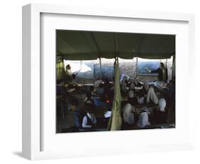 Afghan Teachers Give a Language Lesson to Boys and Girls-Rodrigo Abd-Framed Photographic Print