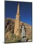 Afghani Man in Front of 12th Century Minaret of Jam, Ghor (Ghur, Afghanistan-Jane Sweeney-Mounted Photographic Print